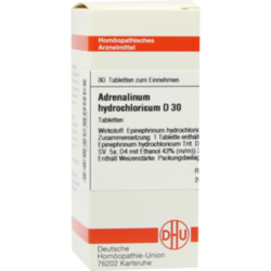 Verpackungsbild (Packshot) von ADRENALINUM HYDROCHLORICUM D 30 Tabletten