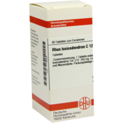 Verpackungsbild (Packshot) von RHUS TOXICODENDRON C 12 Tabletten
