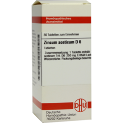 Verpackungsbild (Packshot) von ZINCUM ACETICUM D 6 Tabletten