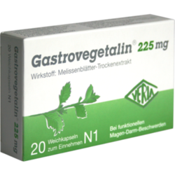 Verpackungsbild (Packshot) von GASTROVEGETALIN 225 mg Weichkapseln