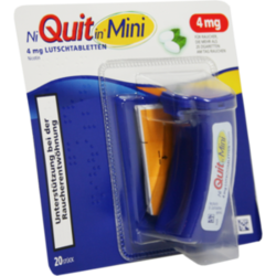 Verpackungsbild (Packshot) von NIQUITIN Mini 4 mg Lutschtabletten