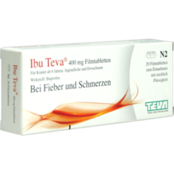 Verpackungsbild (Packshot) von IBU TEVA 400 mg Filmtabletten