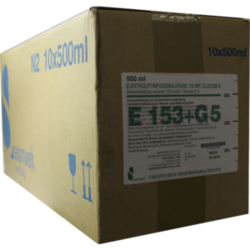 Verpackungsbild (Packshot) von ELEKTROLYT Inf.-Lsg. 153 m.Glucose 5