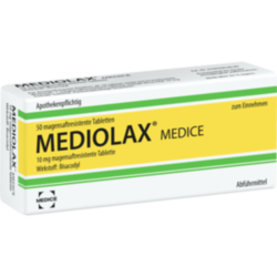 Verpackungsbild (Packshot) von MEDIOLAX Medice magensaftresistente Tabletten