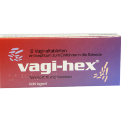 Verpackungsbild (Packshot) von VAGI HEX Vaginaltabletten