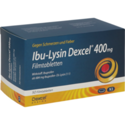 Verpackungsbild (Packshot) von IBU-LYSIN Dexcel 400 mg Filmtabletten