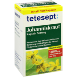 Verpackungsbild (Packshot) von TETESEPT Johanniskraut 500 mg Kapseln
