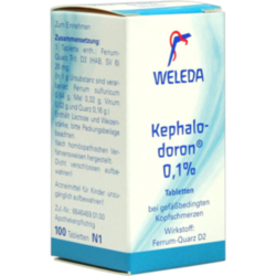 Verpackungsbild (Packshot) von KEPHALODORON 0,1% Tabletten