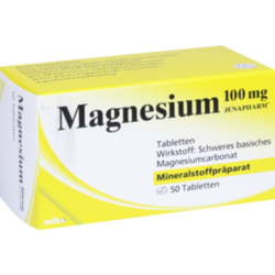 Verpackungsbild (Packshot) von MAGNESIUM 100 mg Jenapharm Tabletten