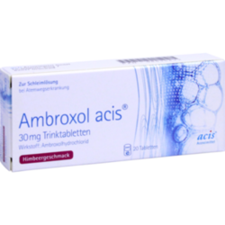 Verpackungsbild (Packshot) von AMBROXOL acis 30 mg Trinktabletten