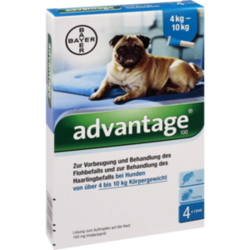 Verpackungsbild (Packshot) von ADVANTAGE 100 Lösung f.Hunde 4-10 kg