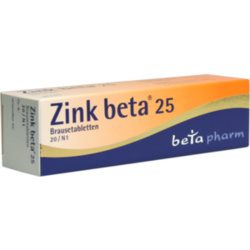 Verpackungsbild (Packshot) von ZINK BETA 25 Brausetabletten