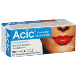 Verpackungsbild (Packshot) von ACIC Creme bei Lippenherpes
