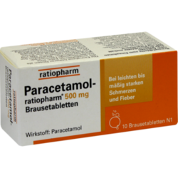 Verpackungsbild (Packshot) von PARACETAMOL-ratiopharm 500 mg Brausetabletten