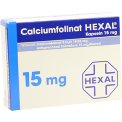 Verpackungsbild (Packshot) von CALCIUMFOLINAT HEXAL Kapseln 15 mg