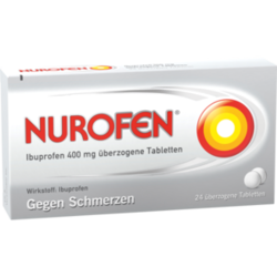 Verpackungsbild (Packshot) von NUROFEN Ibuprofen 400 mg überzogene Tabletten