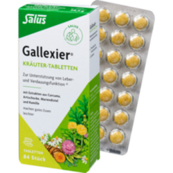 Verpackungsbild (Packshot) von GALLEXIER Kräuter-Tabletten Salus