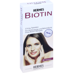 Verpackungsbild (Packshot) von BIOTIN HERMES 2,5 mg Tabletten