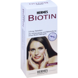 Verpackungsbild (Packshot) von BIOTIN HERMES 2,5 mg Tabletten