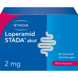 Verpackungsbild (Packshot) von LOPERAMID STADA akut 2 mg Hartkapseln