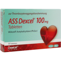 Verpackungsbild (Packshot) von ASS Dexcel 100 mg Tabletten