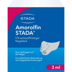 Verpackungsbild (Packshot) von AMOROLFIN STADA 5% wirkstoffhaltiger Nagellack