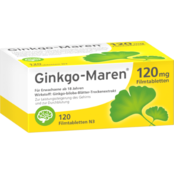 Verpackungsbild (Packshot) von GINKGO-MAREN 120 mg Filmtabletten