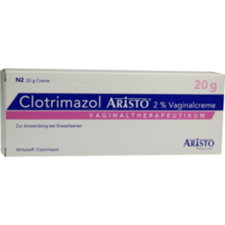 Verpackungsbild (Packshot) von CLOTRIMAZOL ARISTO 2% Vaginalcreme + 3 Applikat.