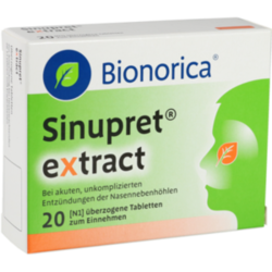 Verpackungsbild (Packshot) von SINUPRET extract überzogene Tabletten