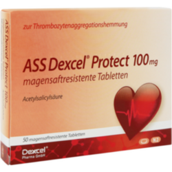 Verpackungsbild (Packshot) von ASS Dexcel Protect 100 mg magensaftres.Tabletten