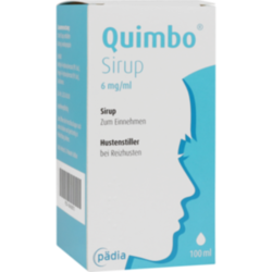 Verpackungsbild (Packshot) von QUIMBO Sirup