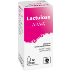 Verpackungsbild(Packshot) von LACTULOSE AIWA 670 mg/ml Lösung zum Einnehmen