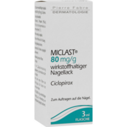 Verpackungsbild (Packshot) von MICLAST 80 mg/g wirkstoffhaltiger Nagellack
