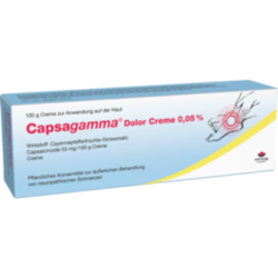Verpackungsbild (Packshot) von CAPSAGAMMA Dolor Creme 0,05%