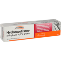 Verpackungsbild (Packshot) von HYDROCORTISON-ratiopharm 0,5% Creme