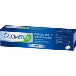 Verpackungsbild (Packshot) von CALCIMED D3 600 mg/400 I.E. Brausetabletten