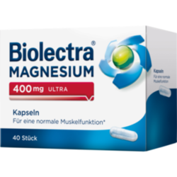 Verpackungsbild (Packshot) von BIOLECTRA Magnesium 400 mg ultra Kapseln