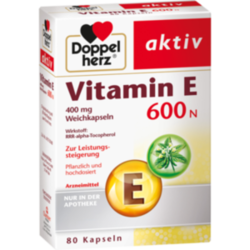 Verpackungsbild (Packshot) von DOPPELHERZ Vitamin E 600 N Weichkapseln