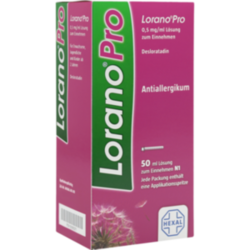 Verpackungsbild (Packshot) von LORANOPRO 0,5 mg/ml Lösung zum Einnehmen