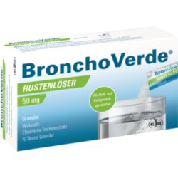 Verpackungsbild(Packshot) von BRONCHOVERDE Hustenlöser 50 mg Granulat