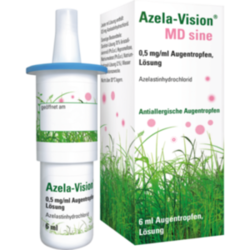 Verpackungsbild (Packshot) von AZELA-Vision MD sine 0,5 mg/ml Augentropfen