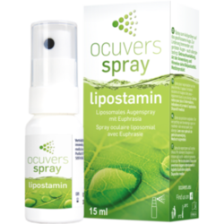 Verpackungsbild (Packshot) von OCUVERS spray lipostamin Augenspray mit Euphrasia