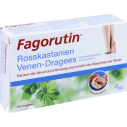 Verpackungsbild (Packshot) von FAGORUTIN Rosskastanien Venen-Dragees 99 mg
