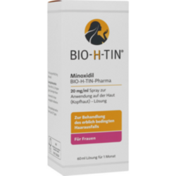 Verpackungsbild (Packshot) von MINOXIDIL BIO-H-TIN Pharma 20 mg/ml Spray Lsg.