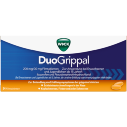Verpackungsbild (Packshot) von WICK DuoGrippal 200 mg/30 mg Filmtabletten