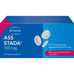 Verpackungsbild (Packshot) von ASS STADA 100 mg magensaftresistente Tabletten