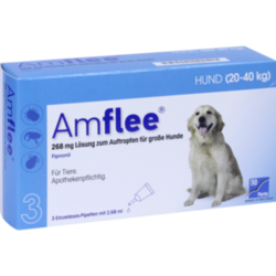 Verpackungsbild (Packshot) von AMFLEE 268 mg Spot-on Lsg.f.große Hunde 20-40kg