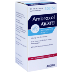 Verpackungsbild (Packshot) von AMBROXOL Aristo Hustensaft 30 mg/5 ml Lsg.z.Einn.