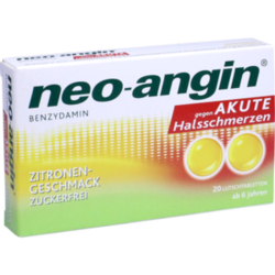 Verpackungsbild (Packshot) von NEO-ANGIN Benzydamin akute Halsschmerzen Zitrone