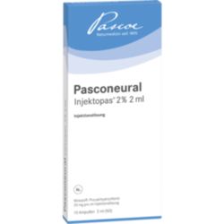 Verpackungsbild(Packshot) von PASCONEURAL Injektopas 2% 2 ml Inj.-Lösung Amp.